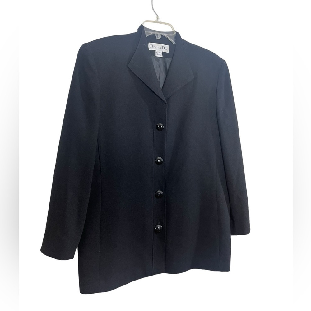 Christian Dior Black Wool jacket. Size 16 GUC - Picture 3 of 11